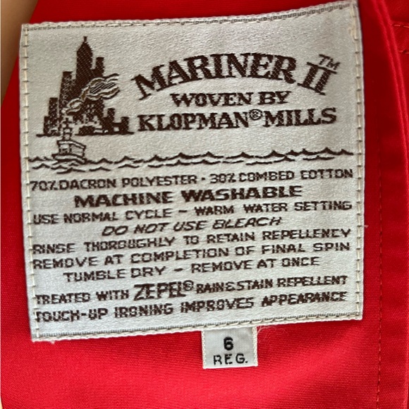 Vintage Misty Harbor Red Trench Coat with Matching Head Scarf, Size 6 - Picture 9 of 16